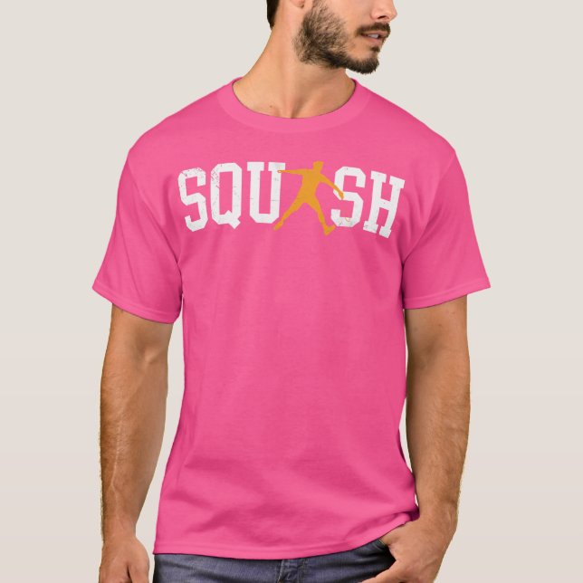 Camiseta Squash Racquet Player Coach Racket Ball Fans (Anverso)