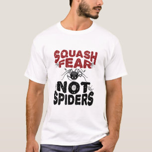 Camiseta Squash Temor No Arañas Arachnid Aracnología
