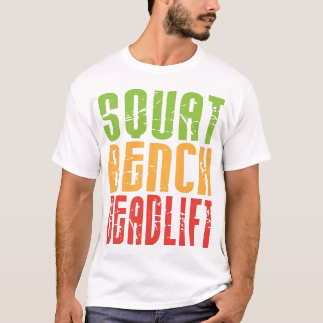 Camiseta Squat, Bench, Deadlift - Shirt (Anverso)