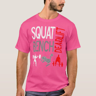 Camiseta Squat Bench Deadlift T Shirm Gym Halterofilia Tee