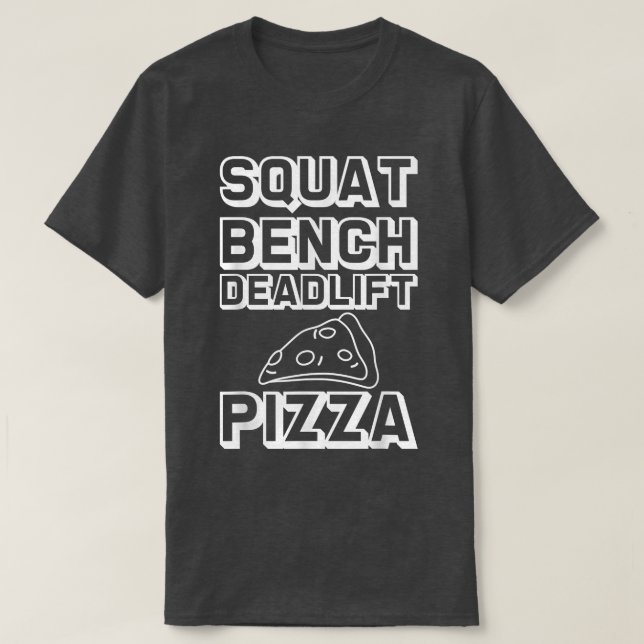 Camiseta Squat Bench Deadlifza —5277 (Diseño del anverso)