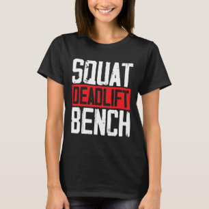 Camiseta Squat Deadlift Bench Weibo Levantamiento de pesas