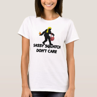 Camiseta Squatch descarado no cuida