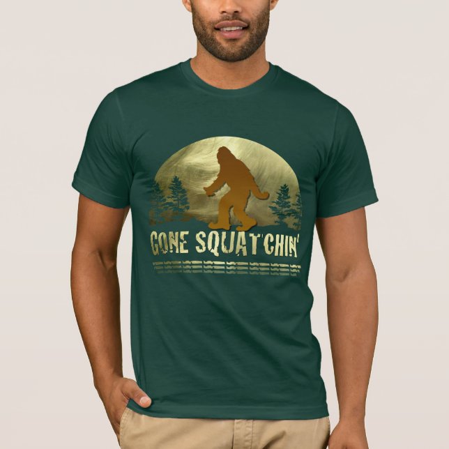 Camiseta Squatchin de la marcha (Anverso)