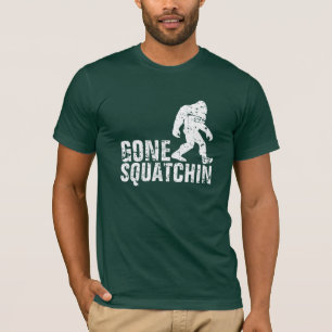 Camiseta Squatchin ido - blanco apenado