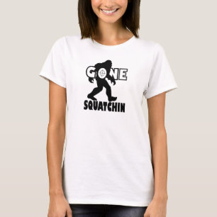 Camiseta Squatchin ido en blanco