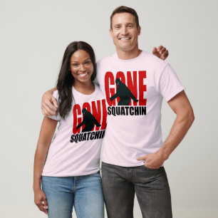 Camiseta Squatchin ido (rojo y negro)