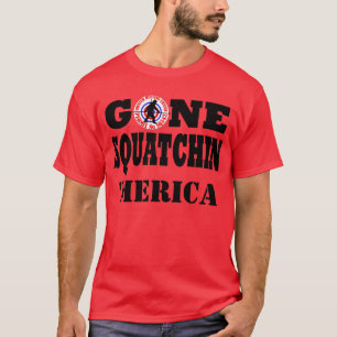 Camiseta Squatchin perdido y permiso de caza