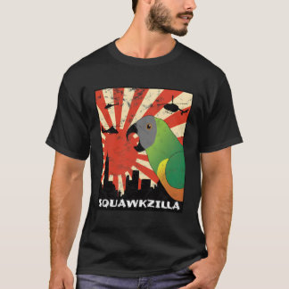 Camiseta Squawk Zilla Senegal loro despertando Kawaii