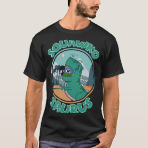 Camiseta Squawkosaurus Rex Parrot I Peach fronte Conure