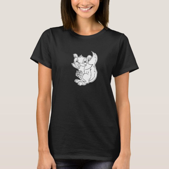 Camiseta Squeaky Squirrel - Furry Woodland Creatures Premiu (Anverso)