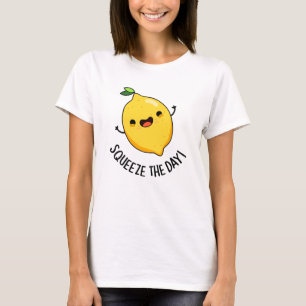 Camiseta Squeeze The Day Funny Lemon Pun