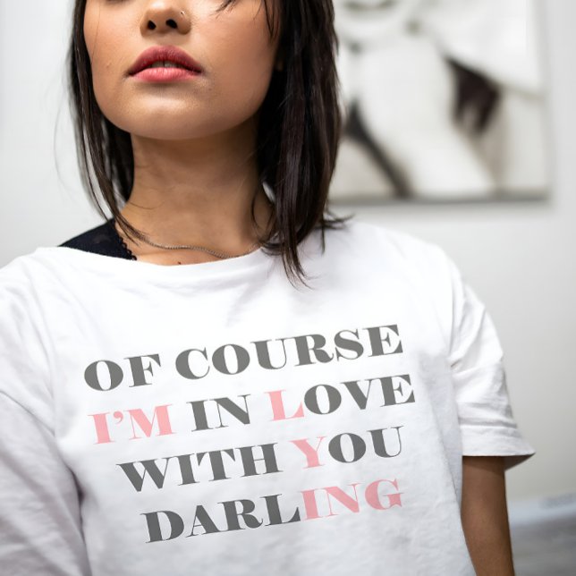 Camiseta Squerido Sarcasm Tee (Romantic quote tee for her – cute love shirt with pastel text, perfect for date nights or gifts)