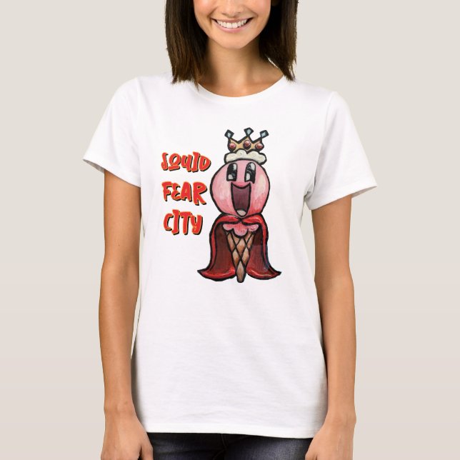 Camiseta Squid Fear City King Ice Cream Tee Gráfico (Anverso)