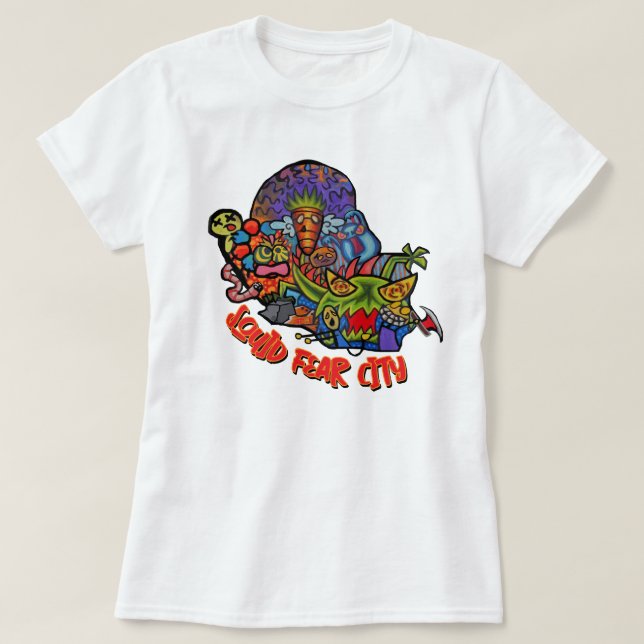 Camiseta Squid Fear City Monster Mash (Diseño del anverso)