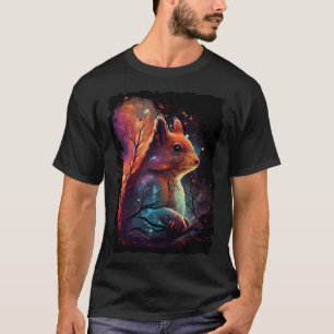 Camiseta Squirrel atardecer retro 70 vintage 3