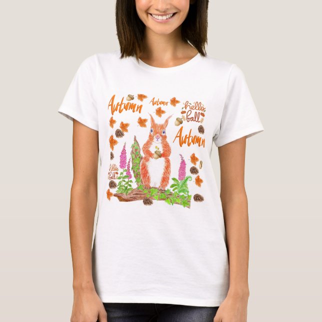 Camiseta Squirrel Autumn (Anverso)