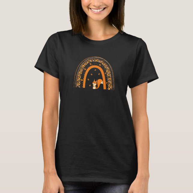 Camiseta Squirrel cae Boho Arcoiris (Anverso)