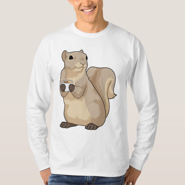 Camiseta Squirrel Coffee Cup (Anverso)