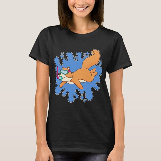 Camiseta Squirrel Diver Snorkel (Anverso)