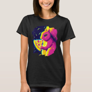 Camiseta Squirrel Eating Pizza Funny Guay Cute Squirrels Pi