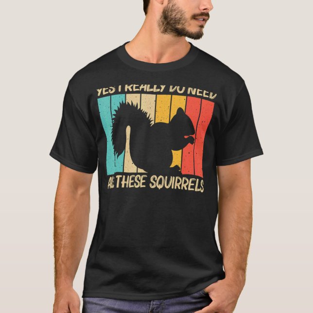 Camiseta Squirrel For Men Women Squirrel  Chipmunk 80s (Anverso)