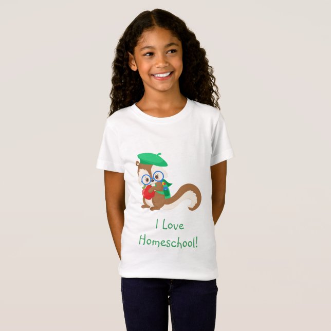Camiseta Squirrel Homeschool (Anverso completo)