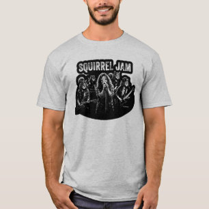Camiseta Squirrel Jam - Divertida Parodia de Banda de Rock