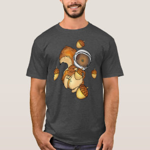 Camiseta Squirrel Lover Niños Acorns Astronauta ardilla esp