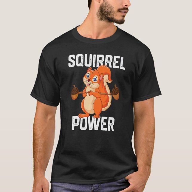 Camiseta Squirrel Power Forest Animal Love Mejor Amigo Squ (Anverso)
