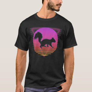 Camiseta Squirrel Retro Vaporwave Vintage 80S 90S Estilo So