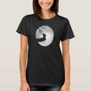 Camiseta Squirrel Silhouette Moon Shine I Squirrels Whisper