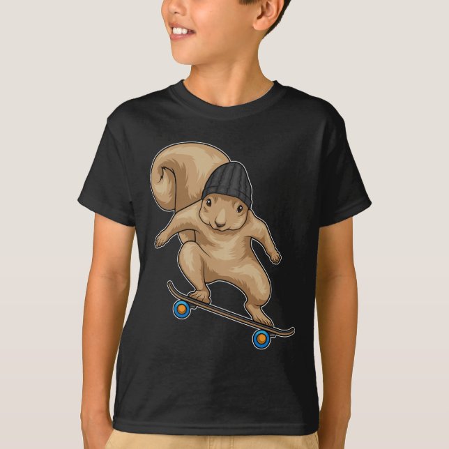 Camiseta Squirrel Skateboard Sports (Anverso)
