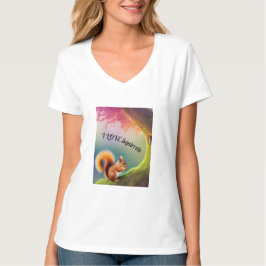 Camiseta Squirrel Squirrel Vida silvestre Woodlands dulce u