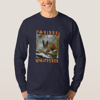 Camiseta Squirrel Whisperer/Funny Squirrel en invierno