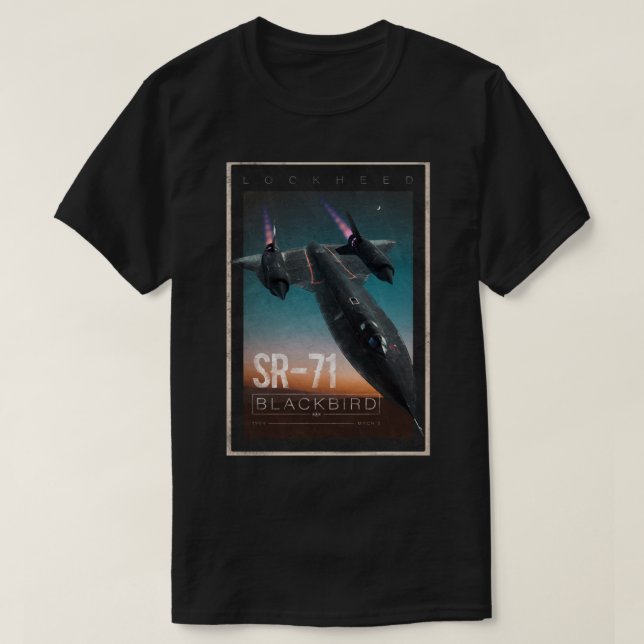 Camiseta SR-71 Blackbird (2) (Diseño del anverso)