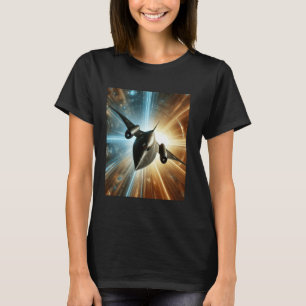 Camiseta SR-71 Blackbird Blueprint Air Force Military Jet