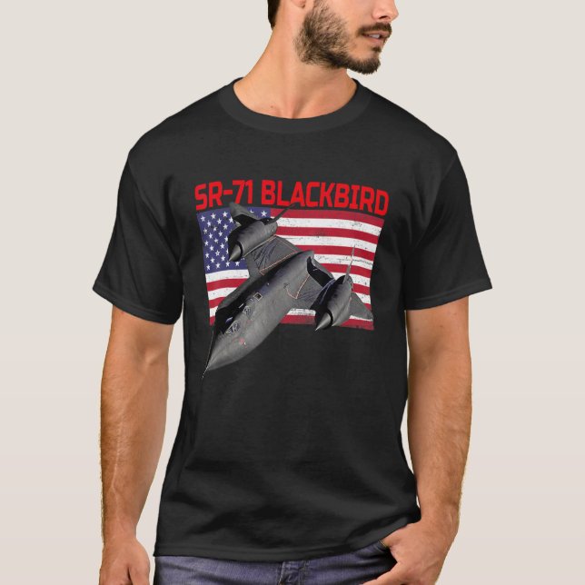 Camiseta Sr 71 Blackbird En Acción Y Patriótico Americano F (Anverso)