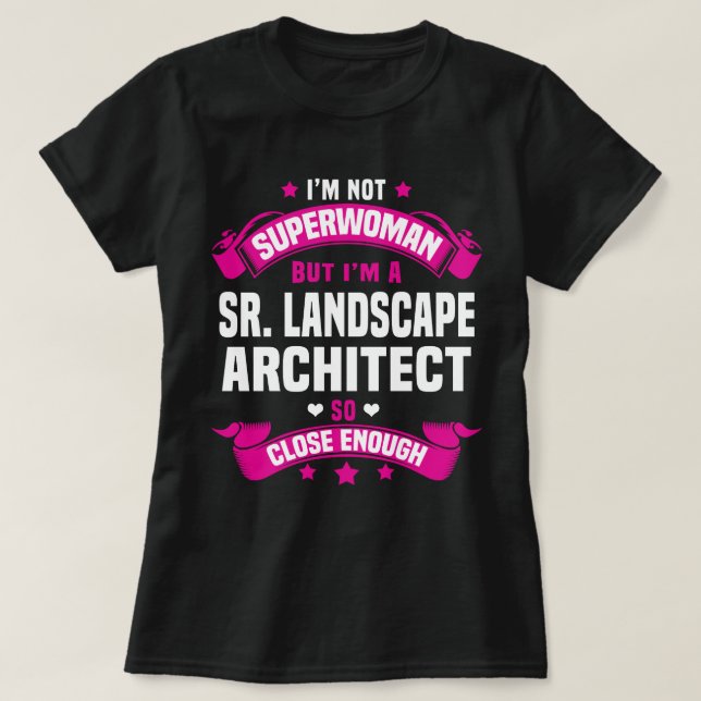 Camiseta Sr. Arquitecto de paisajes (Diseño del anverso)