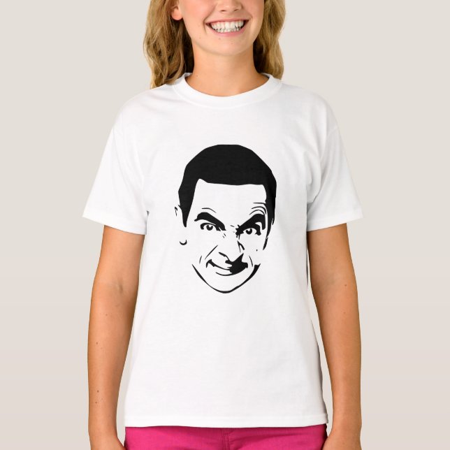 Camiseta Sr. Bean Face Stencil Pop Art (Anverso)