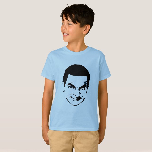 Camiseta Sr. Bean Face Stencil Pop Art (Anverso completo)
