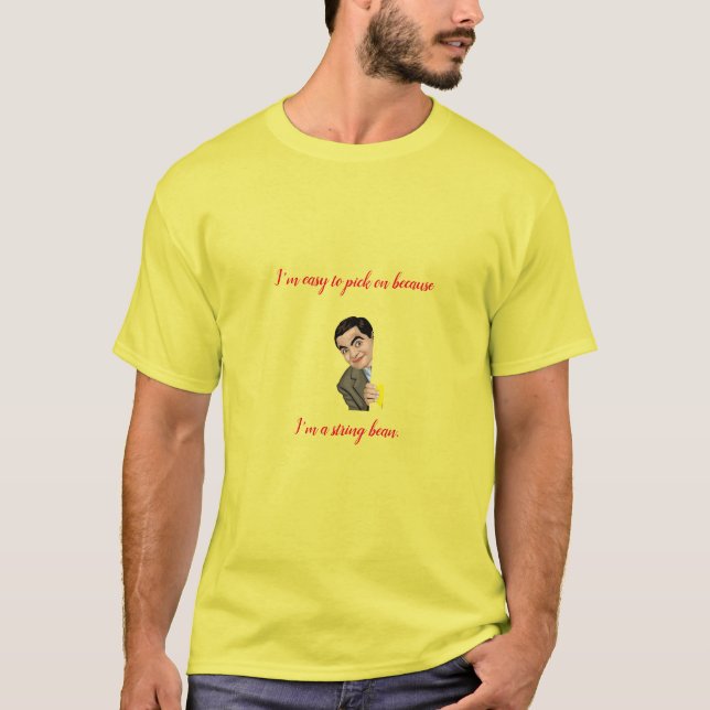 Camiseta Sr. Bean T-Shirt con una frase graciosa (Anverso)