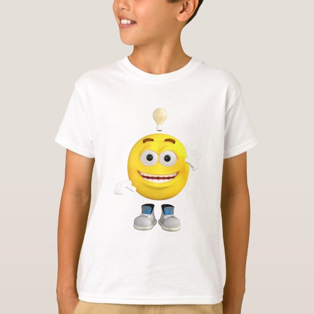 Camiseta Sr. Brainy la Emoji que le gusta pensar (Anverso)