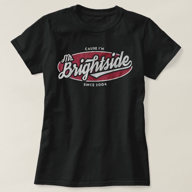 Camiseta Sr. Brightside Tee Gift Para Los Amantes De La Mús (Diseño del anverso)