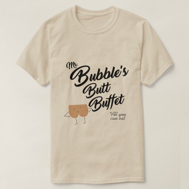 CAMISETA SR. BUFÉ BUTÉ DE LA BURBUJA (Diseño del anverso)