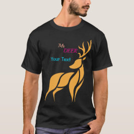 Camiseta Sr. Ciervo Gráfico – Estilo Bosque Rústico
