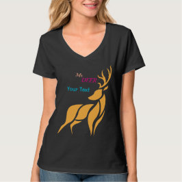Camiseta Sr. Ciervo Gráfico – Estilo Bosque Rústico