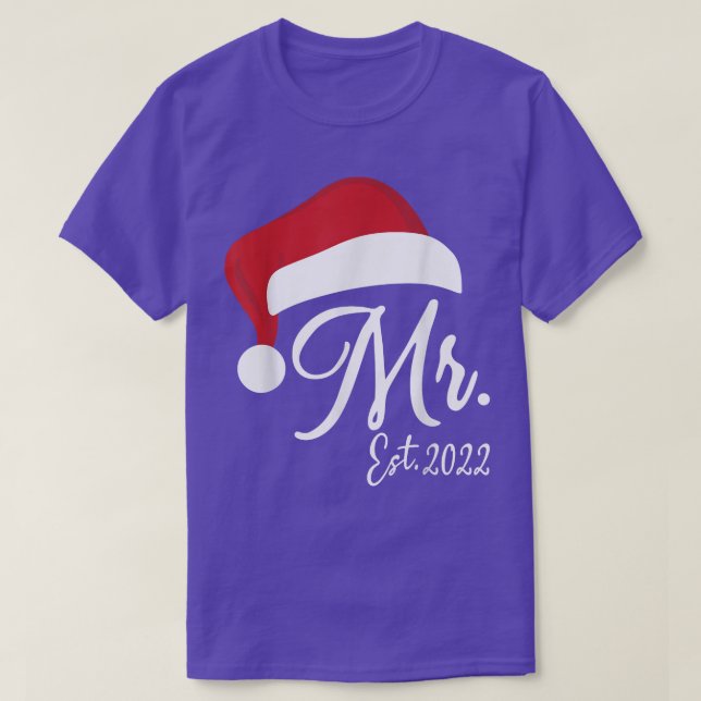 Camiseta Sr. Claus y Sra. Claus Est (Diseño del anverso)