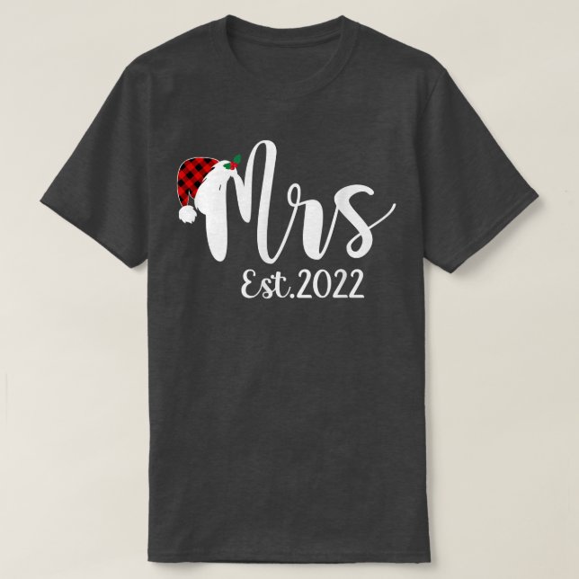 Camiseta Sr. Claus y Sra. Claus Est (Diseño del anverso)