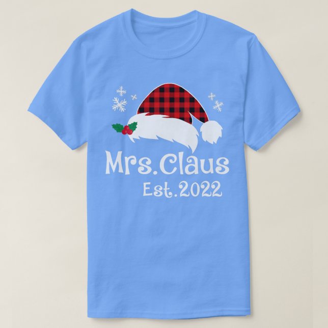 Camiseta Sr. Claus y Sra. Claus Est (Diseño del anverso)